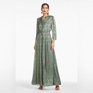 Sachin + Babi Alma Gown Moss Green